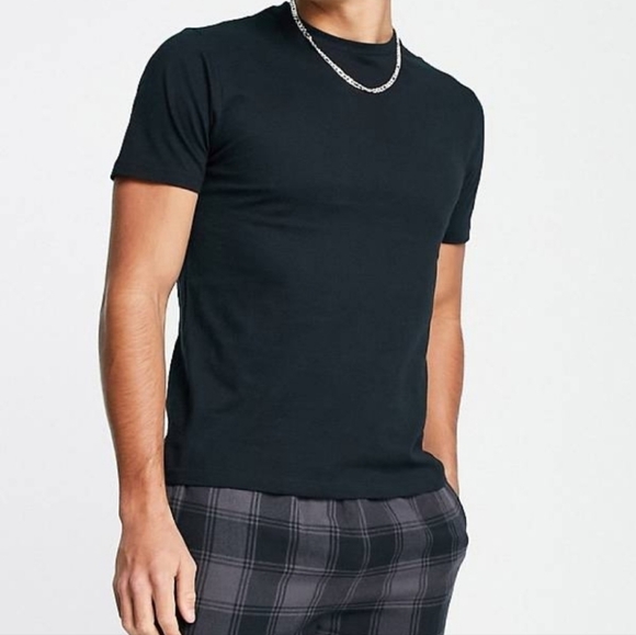 Pajama Lounge Set Black Plaid LARGE - Picture 4 of 8